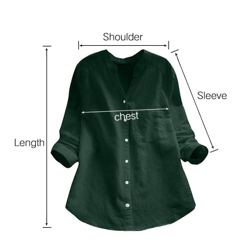 Linen Cotton Casual Loose Shirt-Buy 3 Get Free Shipping